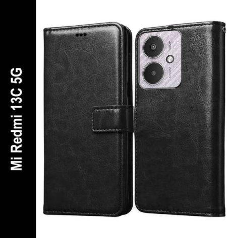 Casotec Flip Cover for Mi Redmi 13C 5G, Poco M6 5G