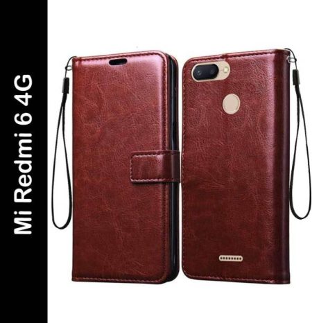 Casotec Flip Cover for Mi Redmi 6