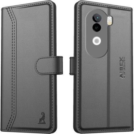 AIBEX Flip Cover for Vivo V40e 5G / iQOO Z9s 5G|Vegan P...