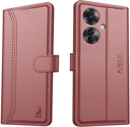 AIBEX Flip Cover for Oppo F25 Pro 5G|Vegan PU Leather |...