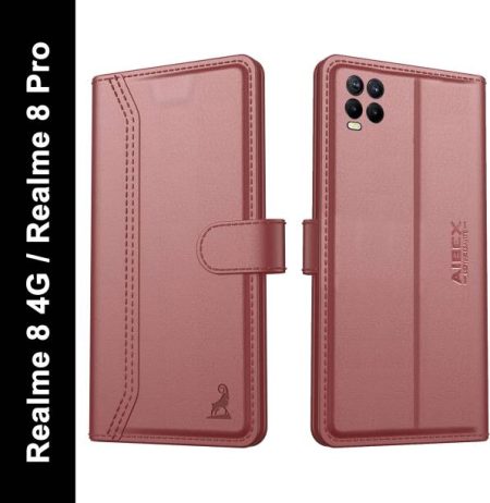 AIBEX Flip Cover for Realme 8 4G / Realme 8 Pro|Vegan P...