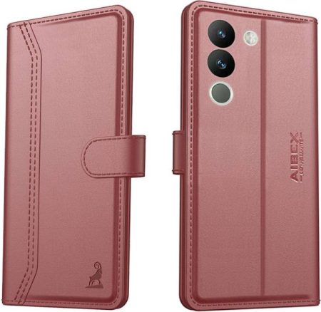 AIBEX Flip Cover for Vivo Y200|Vegan PU Leather |Foldab...