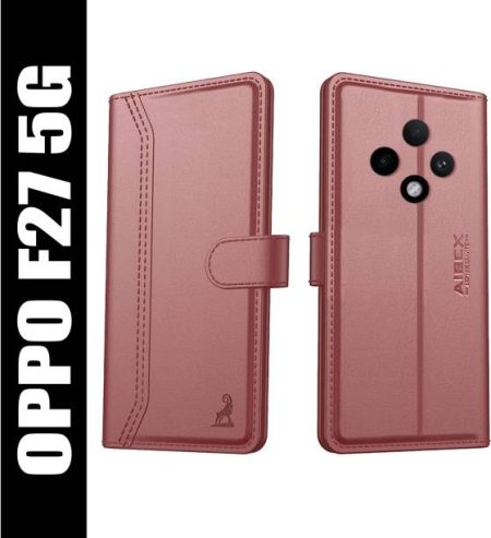 AIBEX Flip Cover for Oppo F27 5G|Vegan PU Leather |Fold...