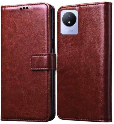 Flocculent Flip Cover for Vivo Y11 2023, Vivo Y02, Vivo...