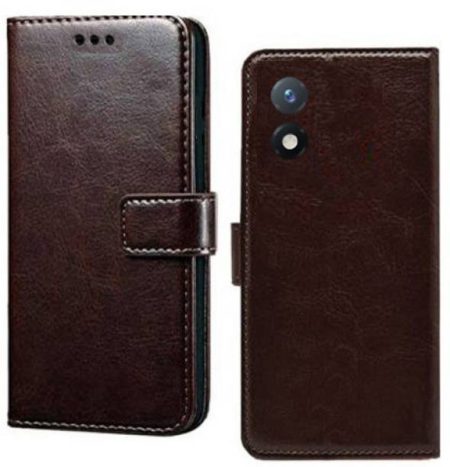 Wynhard Flip Cover for Vivo Y11 2023, Vivo Y02, Vivo Y0...