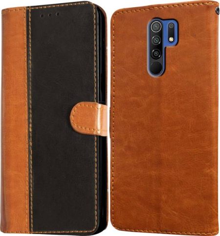 Casotec Flip Cover for Mi Redmi 9 Prime, POCO M2