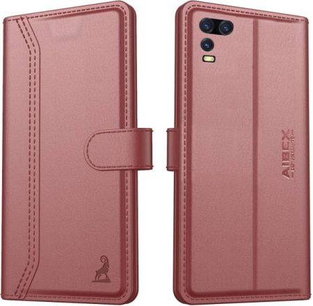 AIBEX Flip Cover for Oppo A54|Vegan PU Leather |Foldabl...