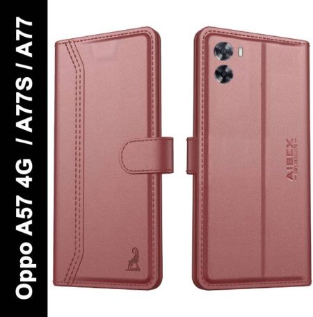 AIBEX Flip Cover for Oppo A57 4G (2022) / Oppo A77S / O...