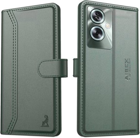AIBEX Flip Cover for Oppo A79 5G|Vegan PU Leather |Fold...