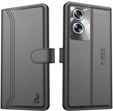 AIBEX Flip Cover for Oppo A79 5G|Vegan PU Leather |Fold...