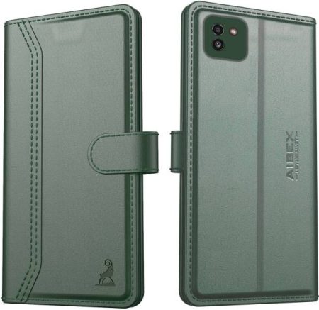 AIBEX Flip Cover for Samsung Galaxy A03|Vegan PU Leathe...
