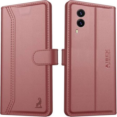 AIBEX Flip Cover for Vivo V21e 5G|Vegan PU Leather |Fol...