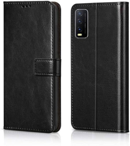 Nuvak Flip Cover for Vivo Y20, Vivo Y20i, Vivo Y20A, Vi...