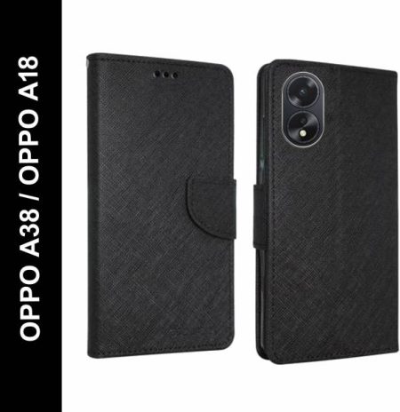 Wristlet Flip Cover for OPPO A38, OPPO A18
