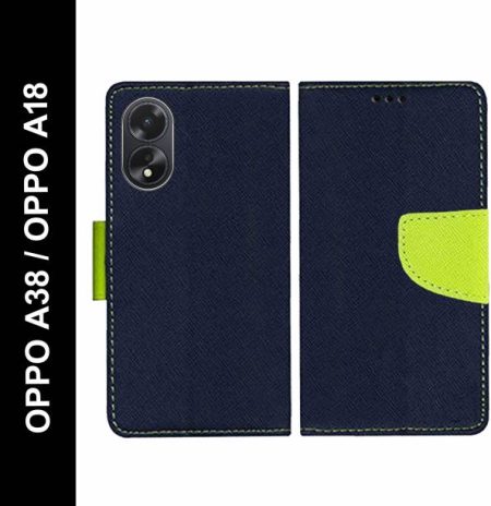 Wristlet Flip Cover for OPPO A38, OPPO A18