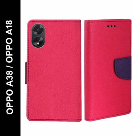 Wristlet Flip Cover for OPPO A38, OPPO A18