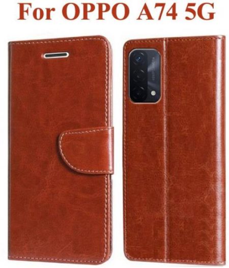 Wristlet Flip Cover for OPPO A74 5G