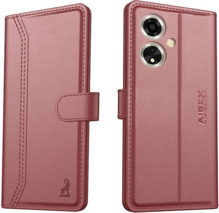 AIBEX Flip Cover for Oppo A59 5G |Vegan PU Leather |Fol...