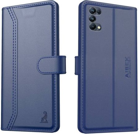 AIBEX Flip Cover for Oppo A74 5G|Vegan PU Leather |Fold...