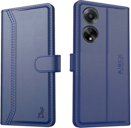 AIBEX Flip Cover for Oppo F23 5G|Vegan PU Leather |Fold...