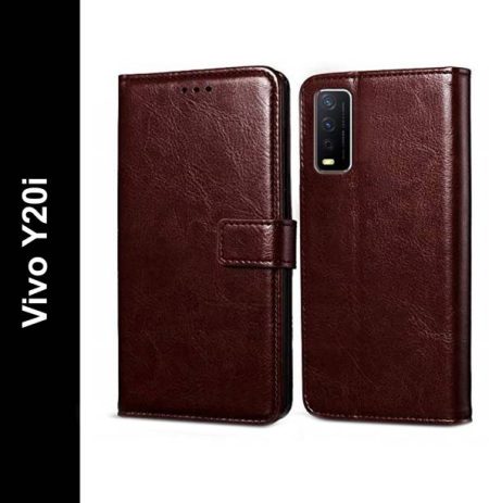 Flocculent Flip Cover for Vivo Y20, Vivo Y20i, Vivo Y20...