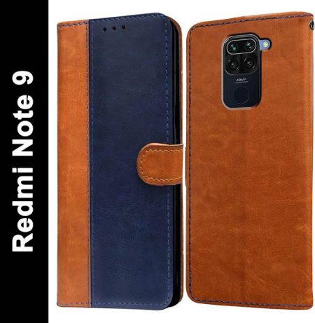 Casotec Flip Cover for Mi Redmi Note 9