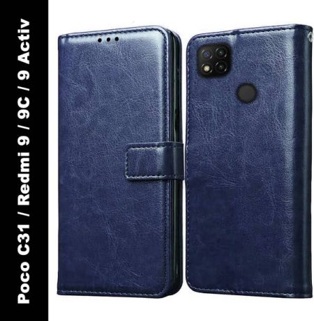 Casotec Flip Cover for Mi Redmi 9, Mi Redmi 9C, Mi Redm...