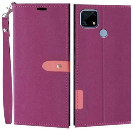 Krofty Flip Cover for Realme C12, Realme Narzo 20, Real...