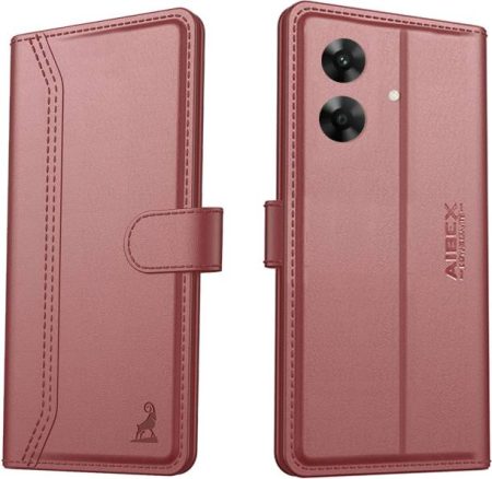AIBEX Flip Cover for Realme C61 |Vegan PU Leather |Fold...