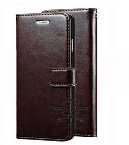 MG Star Flip Cover for Techno Pova PU Leather Vintage C...