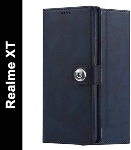 Aarov Flip Cover for Realme XT Magnetic Closure Flip Ca...