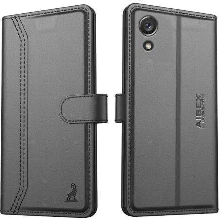 AIBEX Flip Cover for Samsung Galaxy A03 Core|Vegan PU L...