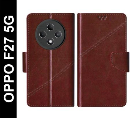 SBMS Flip Cover for OPPO F27 5G Back Cover Case with Ma...