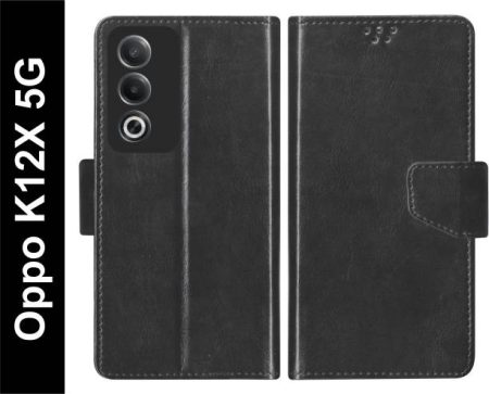 SBMS Flip Cover for OPPO K12x 5G Back Cover Case with M...