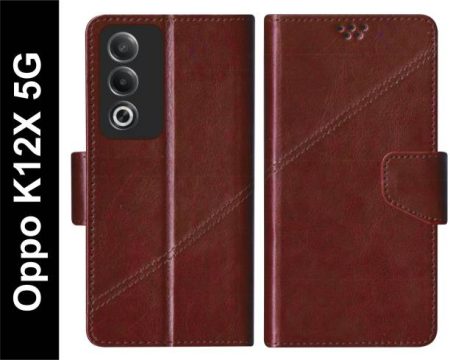 SBMS Flip Cover for OPPO K12x 5G Back Cover Case with M...