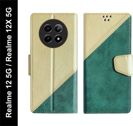 SBMS Flip Cover for Realme 12 5G / Realme 12X 5G Back C...