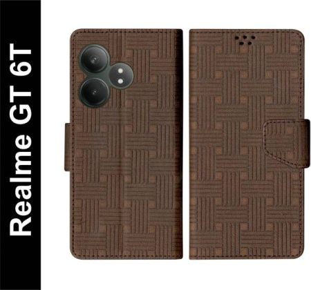 SBMS Flip Cover for Realme GT 6T Back Cover Case with M...