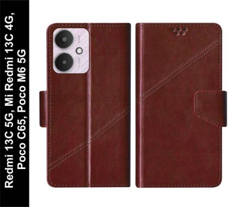 SBMS Flip Cover for Mi Redmi 13C 5G / Mi Redmi 13C 4G /...