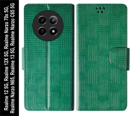 SBMS Flip Cover for Realme 12 5G / Realme 12X 5G / Narz...