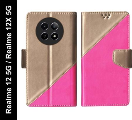 SBMS Flip Cover for Realme 12 5G, Realme 12X 5G with Ma...