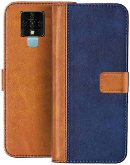 Luxury Counter Flip Cover for Techno Camon 16 Premium Q...