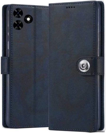 XSHIELD Flip Cover for Techno Spark Pop 8 Wallet-Genuin...