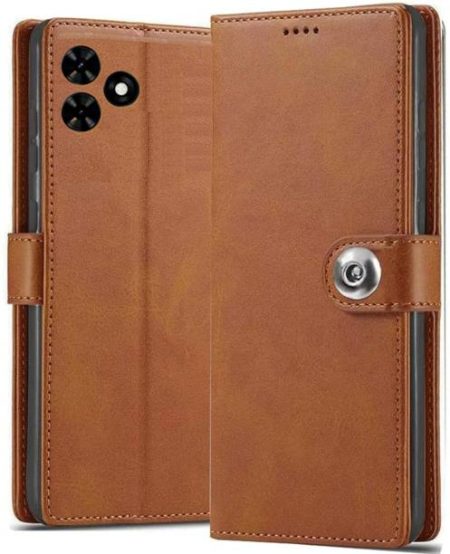 XSHIELD Flip Cover for Techno Spark Pop 8 Wallet-Genuin...