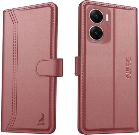 AIBEX Flip Cover for Vivo V29E 5G|Vegan PU Leather |Fol...