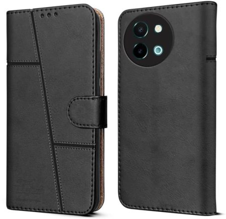 YoZoo Flip Cover for Vivo Y58 5G|Vegan PU Leather|Folda...
