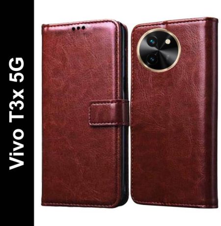 Krumholz Flip Cover for Vivo T3x 5G