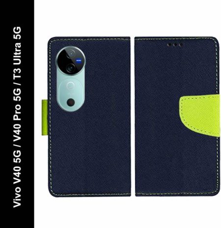 Wristlet Flip Cover for Vivo V40 5G, Vivo V40 Pro 5G, V...