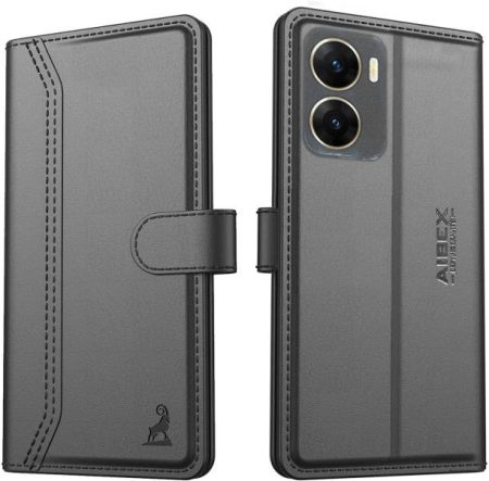 AIBEX Flip Cover for Vivo V29E 5G|Vegan PU Leather |Fol...
