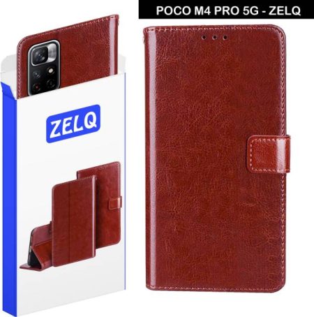 Zelq Flip Cover for Poco M4 Pro 5G