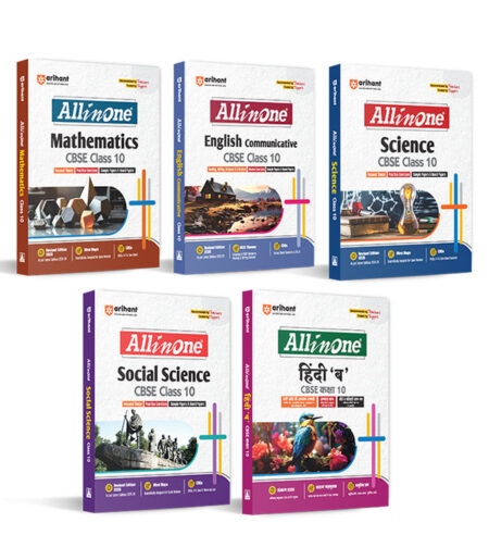 Combo of CBSE All in One class 10th Exam 2025-26 | Mathematics, Science, Soical Science, Hindi 'B' & English Communicative